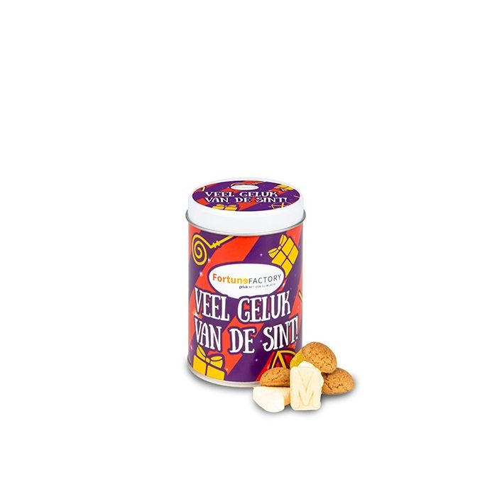 Blikje met 120 gram strooigoed
