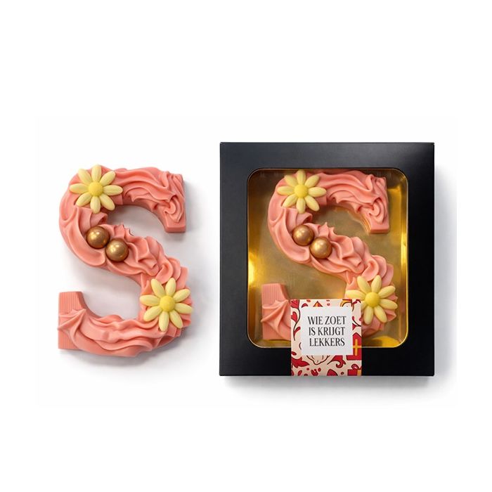 Chocolade letter: Aardbei 
