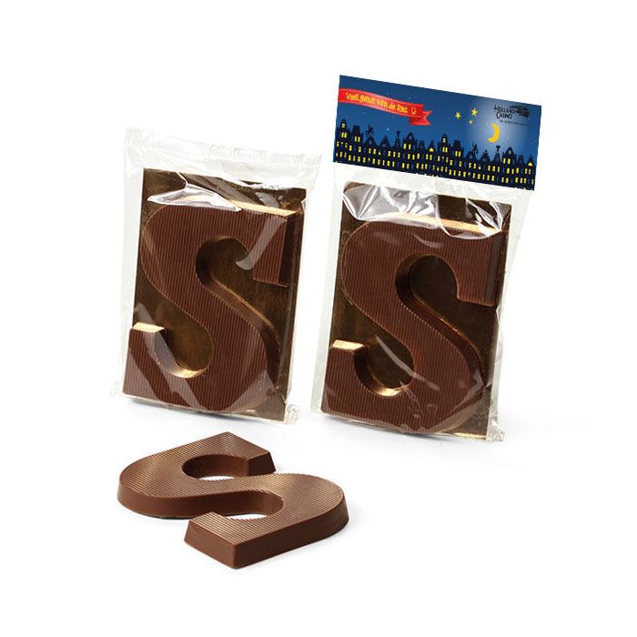 Chocoladeletter S, 75 gram