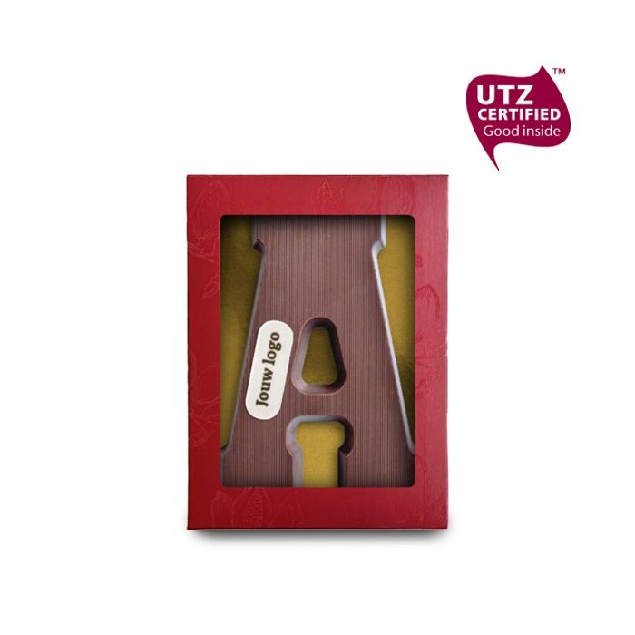 Chocoletter met logo