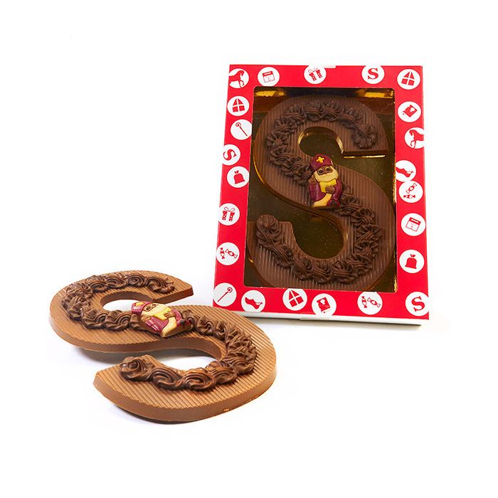 Opgespoten chocoladeletter XXL