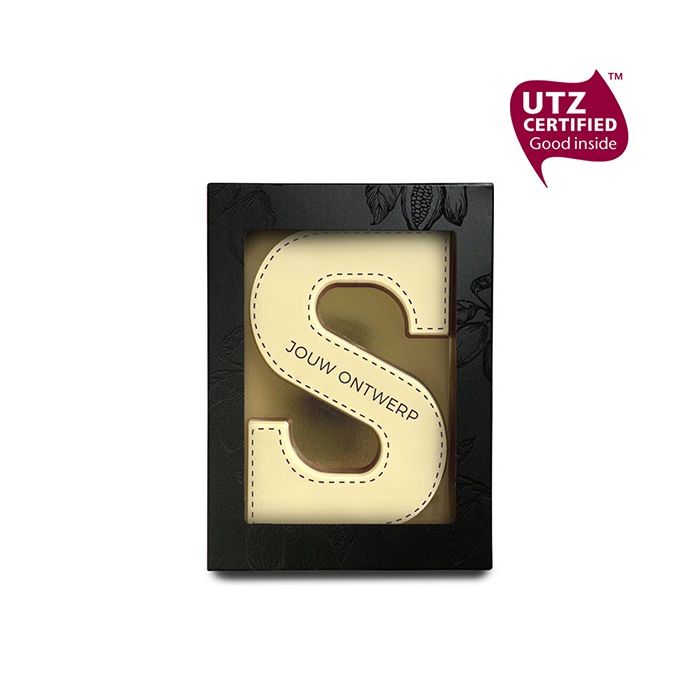 Chocoladeletter eigen ontwerp  