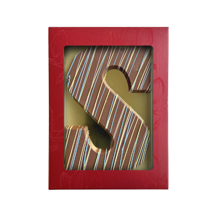 Luxe chocoladeletter S color fun Melk