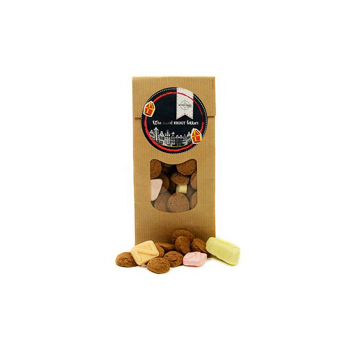 Papieren zakje met strooigoed medium