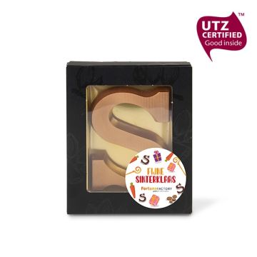 Chocolade letter 80 gr met sticker