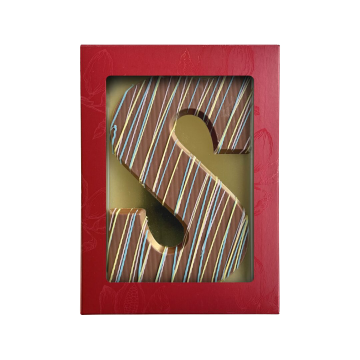 Luxe chocoladeletter S color fun Melk
