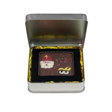 Chocoladetablet in blik