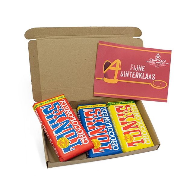 Een trio van chocolade