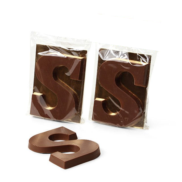 Chocoladeletter S, 75 gram