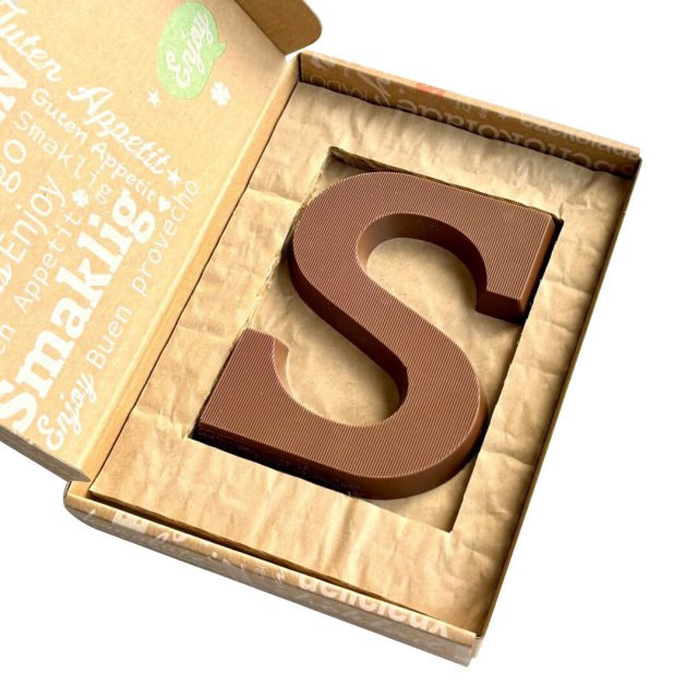 Chocoladeletter S brievenbuscadeau