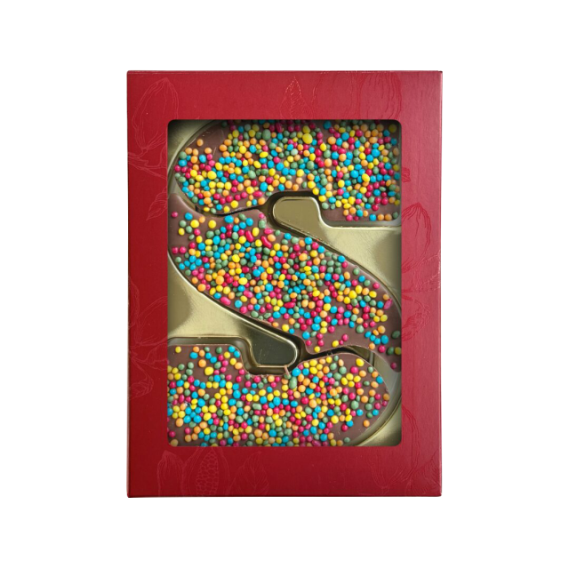 Luxe chocoladeletter S discodip