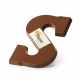 Chocoladeletter A t/m Z met eigen logo