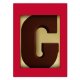 Chocoladeletter G - puur
