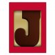 Chocoladeletter - J - puur
