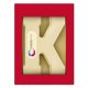 Chocoladeletter met logo k