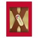 Chocoladeletter met logo X