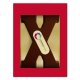Chocoladeletter met logo X