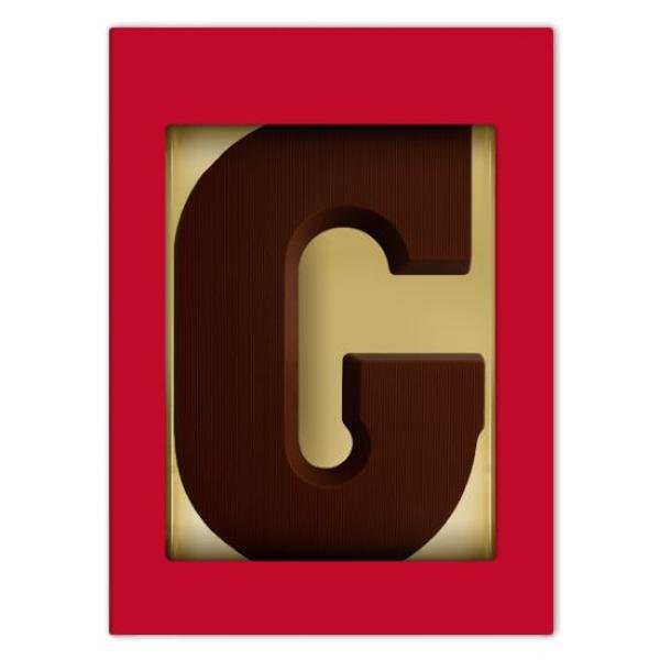 Chocoladeletter G - puur