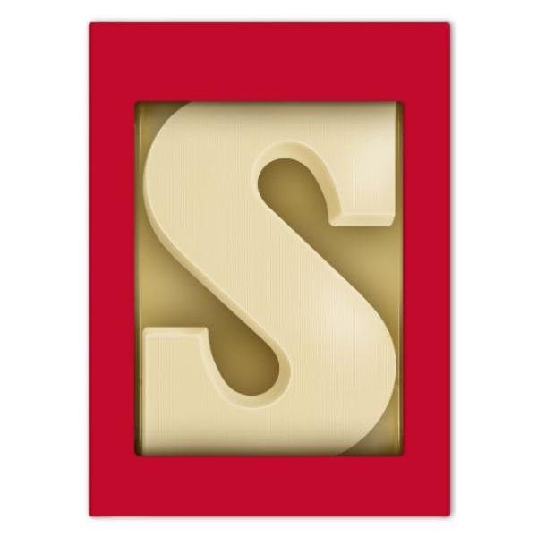 Chocoladeletter R - Wit