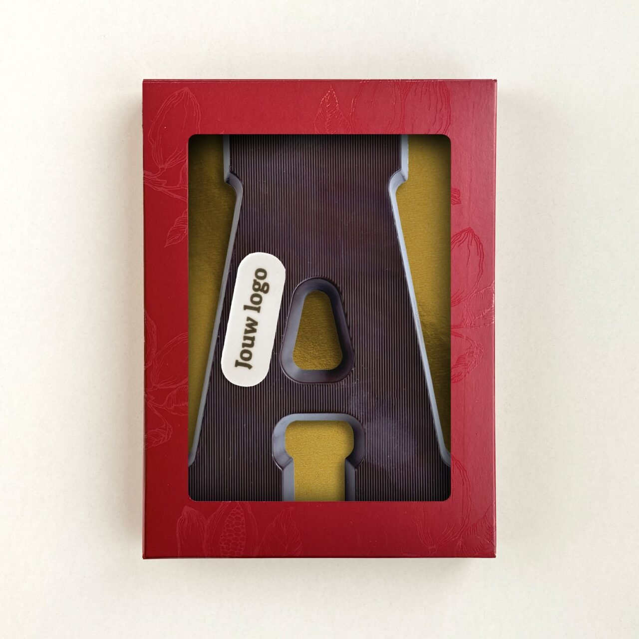 Chocoladeletter met logo A 2