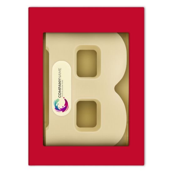 Chocoladeletter met logo B 3