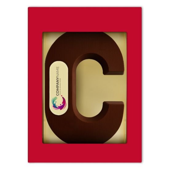 Chocoladeletter met logo C 2