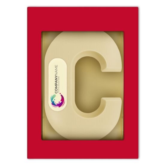 Chocoladeletter met logo C 3