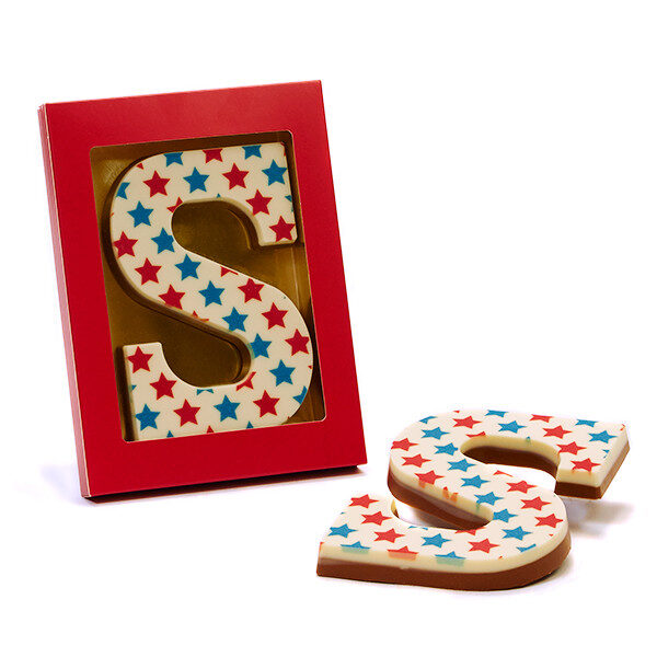 Chocoladeletter S - eigen design print